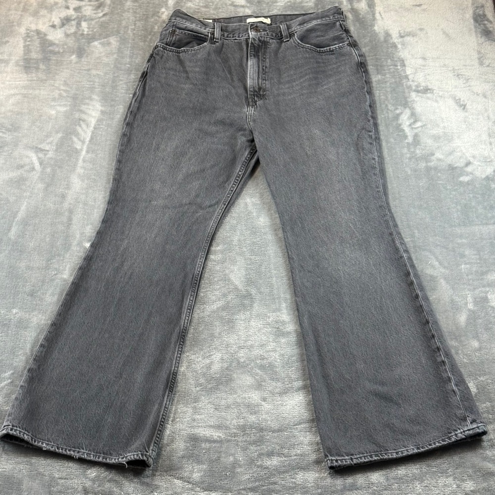 Levis Premium 70s High Flare Jeans Washed Black W32 L30.5  A400251146